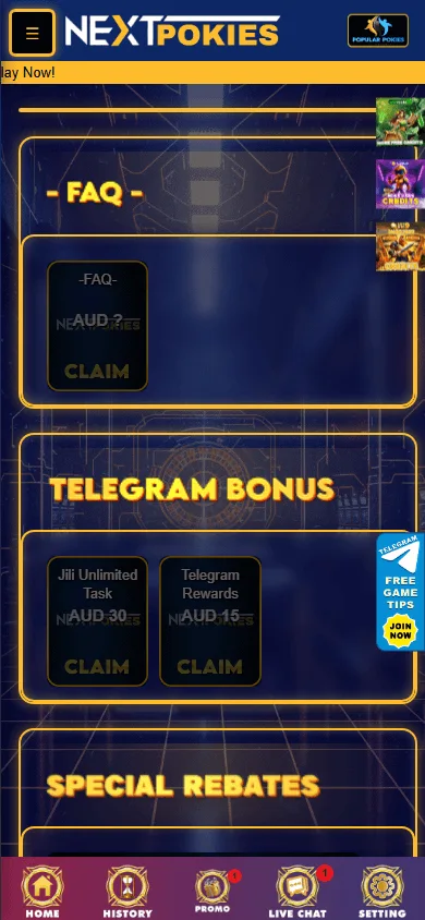 Nextpokies Casino promotions on a mobile device